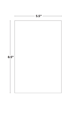 Custom book dimensions