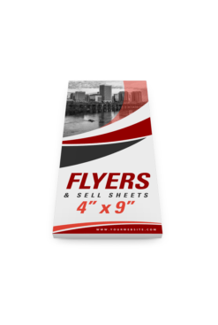 Optional size for bulk flyer and sell sheets printed fast in Richmond, RVA