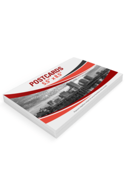 Professional custom printed 5.5" x 8.5" postcards