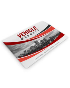 custom printed display magnet for company vehicle
