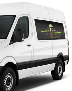custom printed display magnet for restaurant vehicle, RVA Richmond