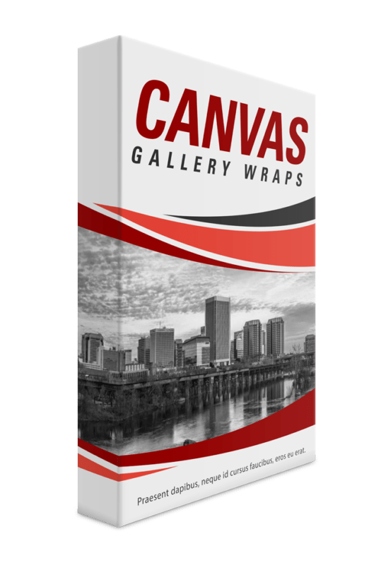 Custom printed canvas gallery wrap