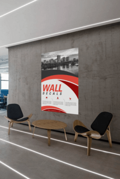 rectangular cut wall vinyl sticker decal for office