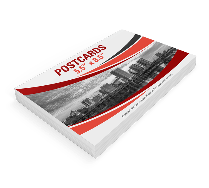 Professional custom printed postcards