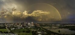 richmond photo print of rainbow over downtown by Dave Parrish Photography