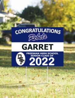 grad yard sign