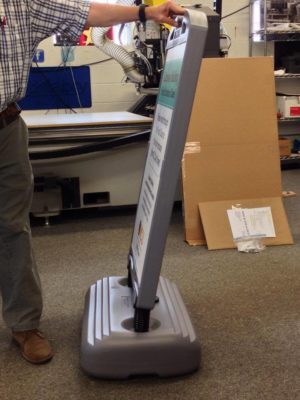 vcu medical center entrance closure sign in base