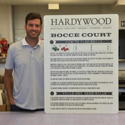 hardywood bocce court rounded cornersign