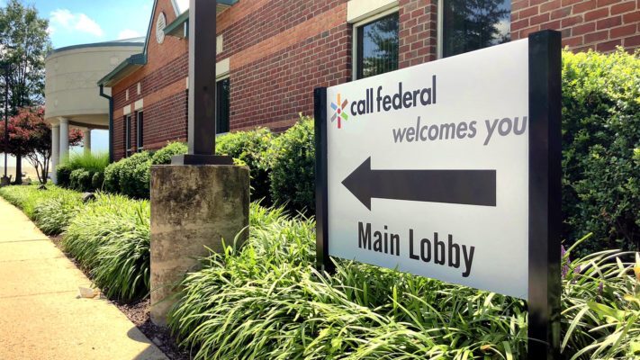 call federal main lobby signage