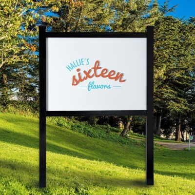 custom sign with post system