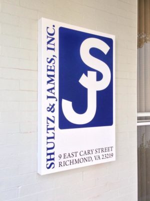 shultz & james, inc. building sign