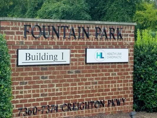 fountain park monument sign signs