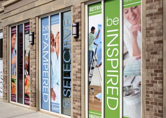 eye catching window grahpics