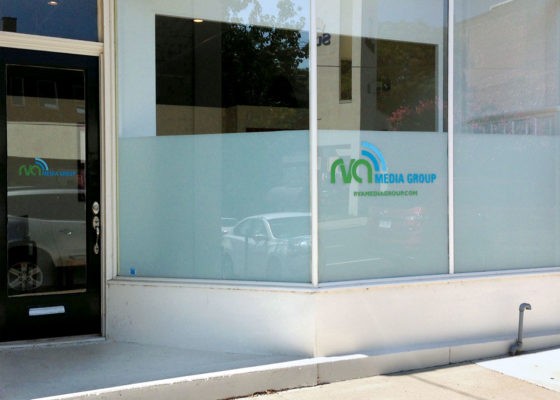 rva media group logo window decal