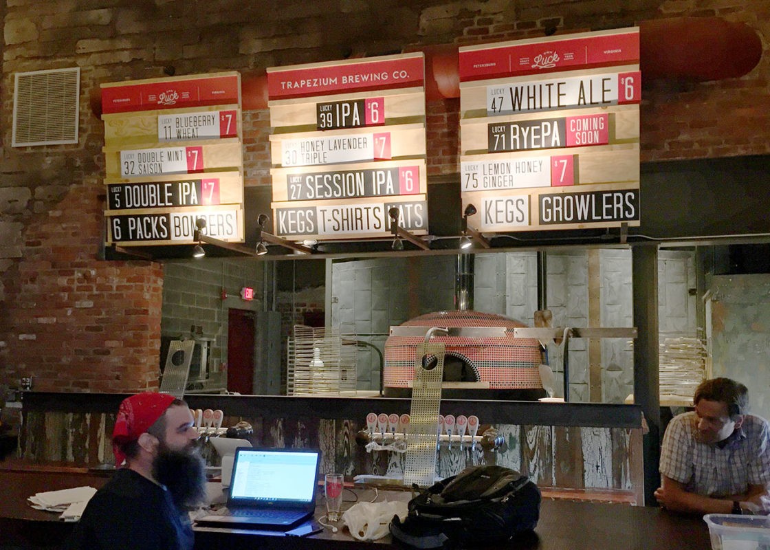 trapezium brewing co. menu boards