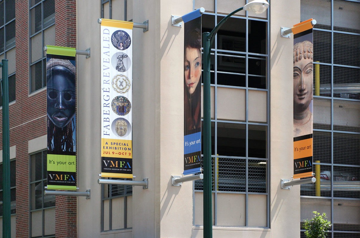VMFA pole banners