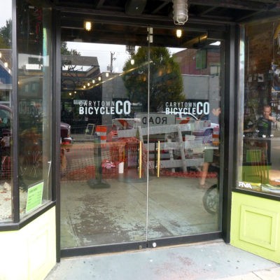 carytown bicycle company vinyl logo