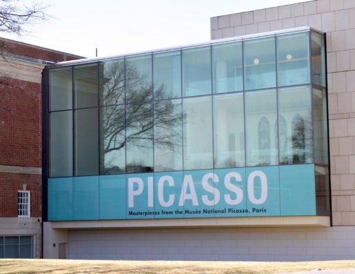 perforated window decal at the vmfa