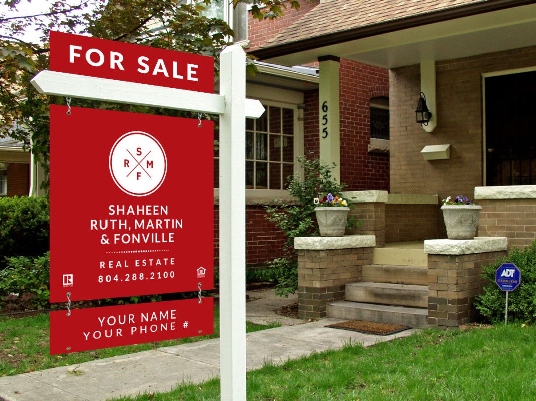 SRMF real estate sign and riders