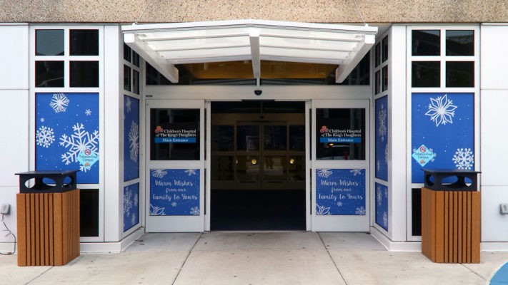 children's hospital window and door decals