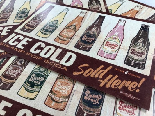 collage of illustrated posters