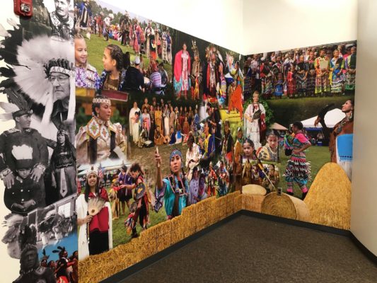 museum exhibit mural