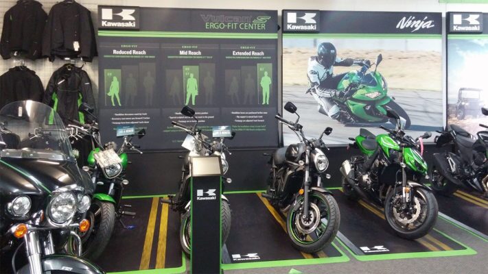 kawasaki exhibit graphics