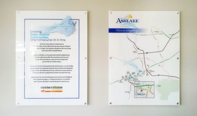 acrylic panel for showroom display