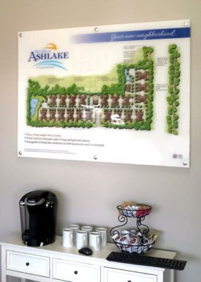 acrylic panel for showroom break area