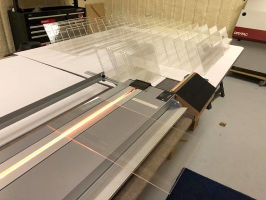 heat bending acrylic setup