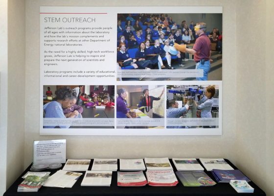 booth brochures and decor