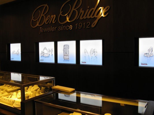 jewelry backlit stage display