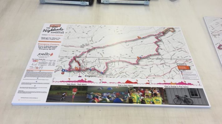 foam board prints map trail