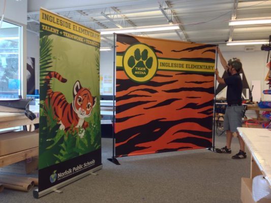 ingleside backdrop banner stands