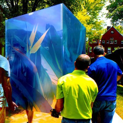 large acrylic piece for outdoor display