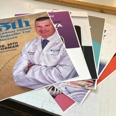 collage of illustrated posters