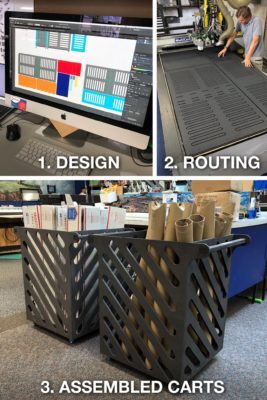 steps of created custom carts used at keithfabry