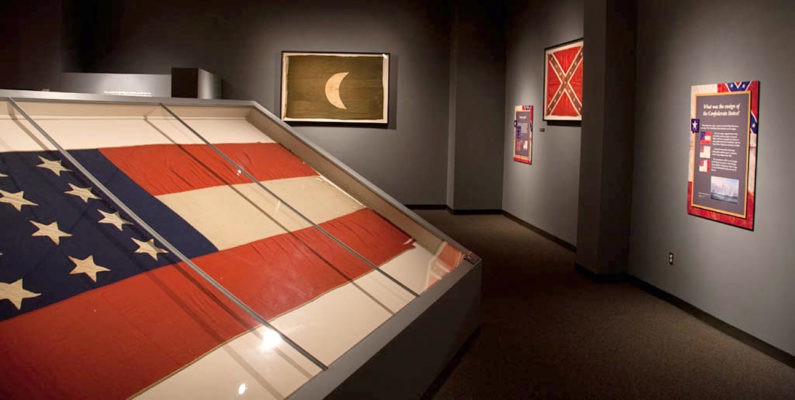 wall display and informational panel civil war