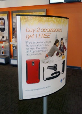 custom floor stand signage