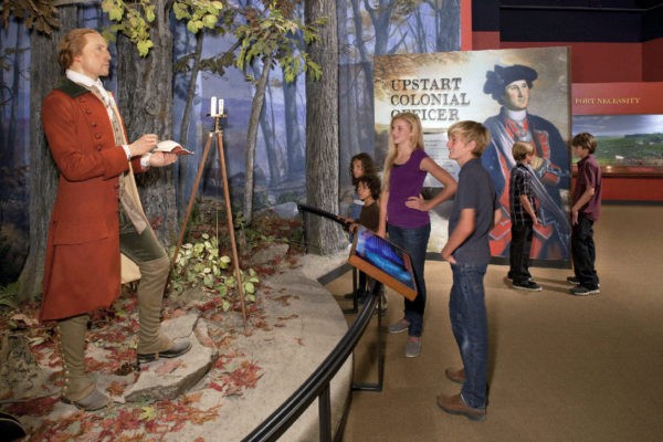 various exhibit displays