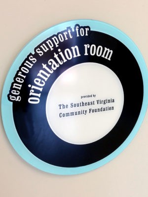 round acrylic wall sign