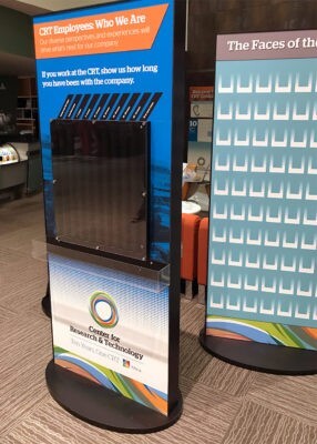 floor stand with screen