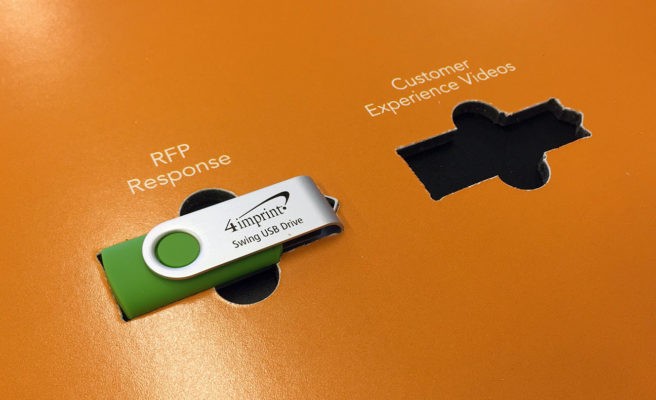 custom cut flash drive holder