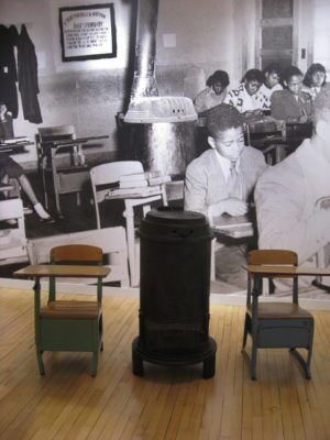 museum exhibit mural