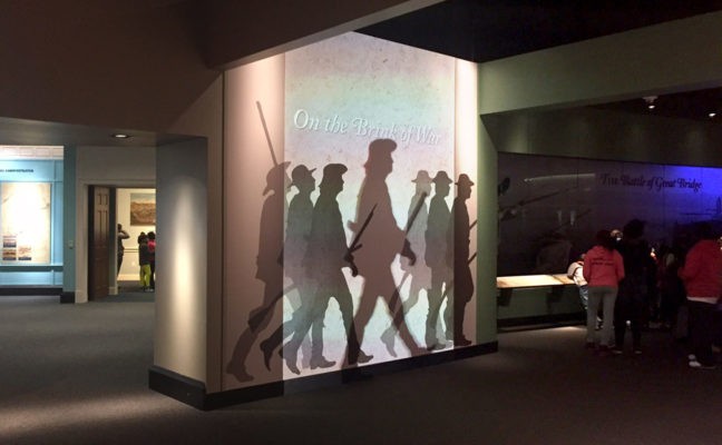 on the brink of war wall graphic