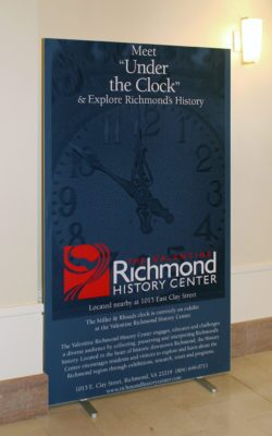 historic bannerstand display