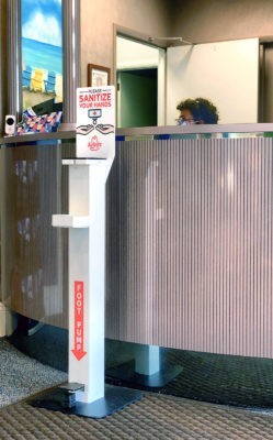 sanitizer pedestal sanistand