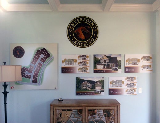 model home wall prints