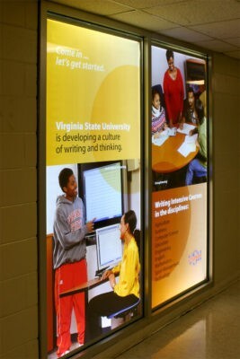 large printed backlit media