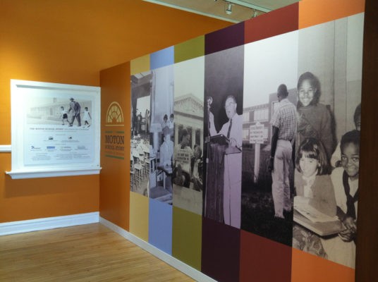 installed vinyl wall mural